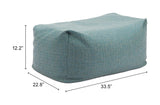 Aroz Green Outdoor Ottoman by Zuomod at Eve Furniture