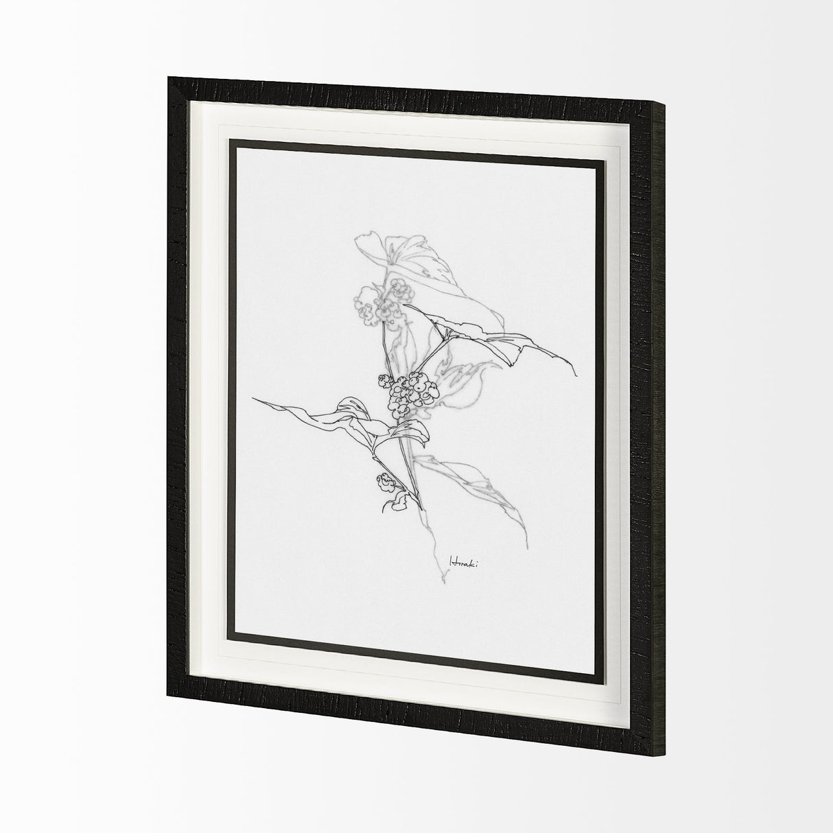 Arrangement III by Hiraki a Framed Art Print Matted under Glass by Mercana at Eve Furniture