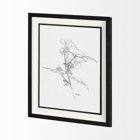Arrangement III by Hiraki a Framed Art Print Matted under Glass by Mercana at Eve Furniture