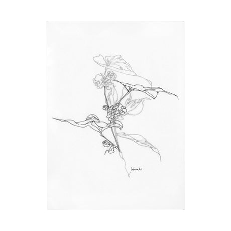 Arrangement III by Hiraki a Hand Embellished Textured Canvas by Mercana at Eve Furniture