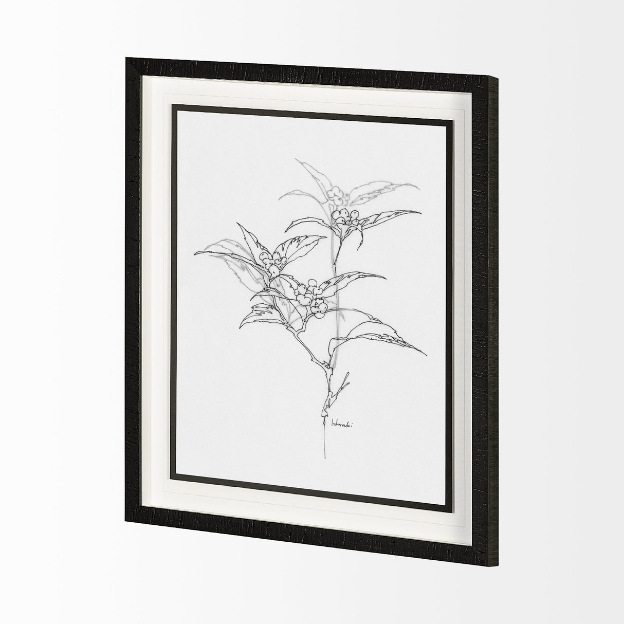 Arrangement IV by Hiraki a Framed Art Print Matted under Glass by Mercana at Eve Furniture