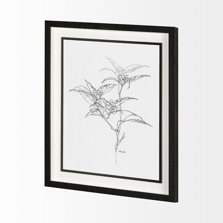 Arrangement IV by Hiraki a Framed Art Print Matted under Glass by Mercana at Eve Furniture