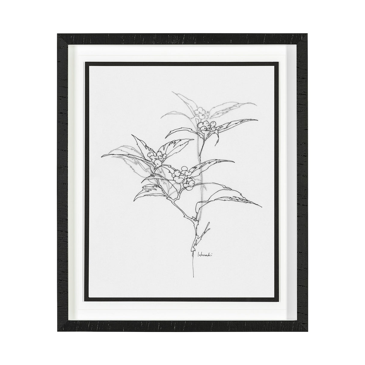 Arrangement IV by Hiraki a Framed Art Print Matted under Glass by Mercana at Eve Furniture