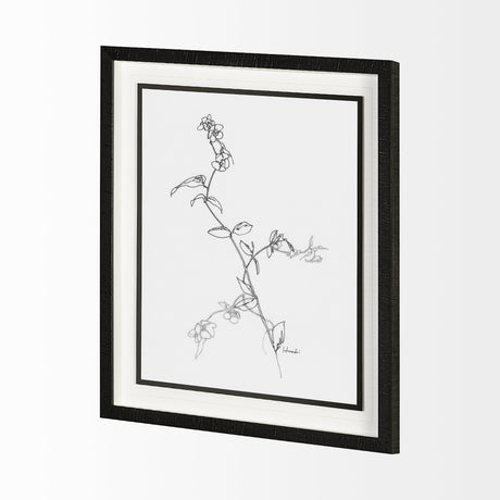 Arrangement V by Hiraki a Framed Art Print Matted under Glass by Mercana at Eve Furniture