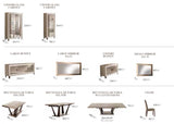 Arredo Ambra 2-Door Glass Cabinet