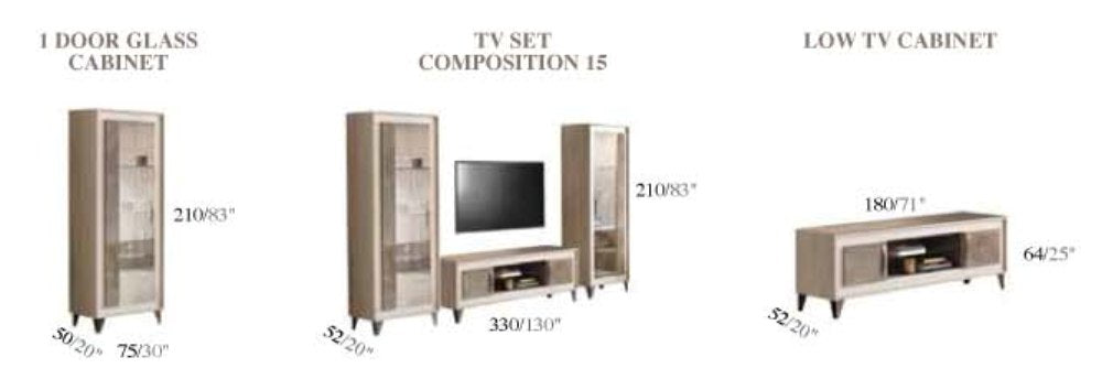 Arredo Ambra TV Cabinet by ESF Furniture at Eve Furniture