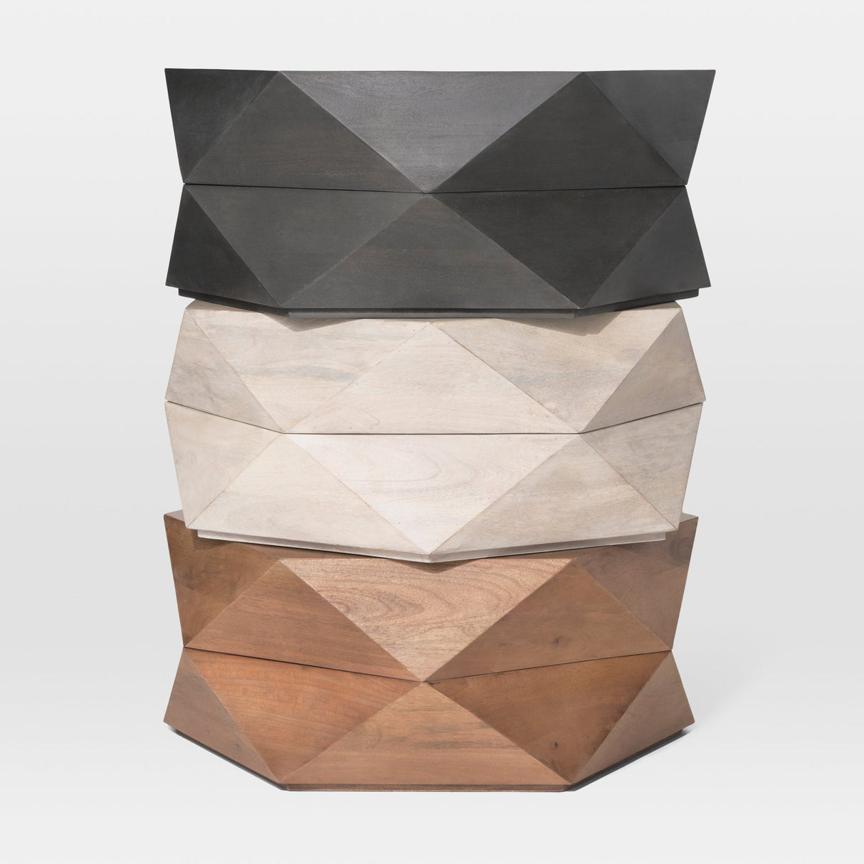 Arreto 36" Hexagonal Hinged Solid Wood Top and Base Coffee Table by Mercana at Eve Furniture