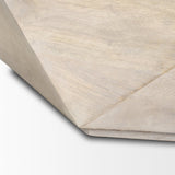 Arreto 36" Hexagonal Hinged Solid Wood Top and Base Coffee Table by Mercana at Eve Furniture