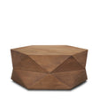 Arreto 36" Hexagonal Hinged Solid Wood Top and Base Coffee Table by Mercana at Eve Furniture