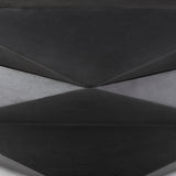 Arreto 48" Black Solid Wood Hexagonal Storage Coffee Table by Mercana at Eve Furniture