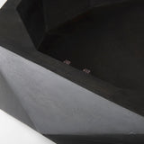 Arreto 48" Black Solid Wood Hexagonal Storage Coffee Table by Mercana at Eve Furniture