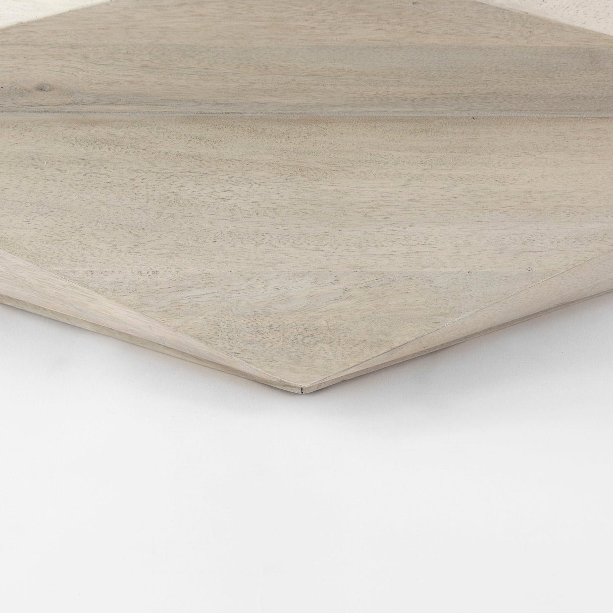 Arreto 48" Natural Solid Wood Hexagonal Storage Coffee Table by Mercana at Eve Furniture
