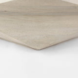 Arreto 48" Natural Solid Wood Hexagonal Storage Coffee Table by Mercana at Eve Furniture