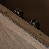 Arreto Hexagonal Hinged Solid Wood Top and Base Coffee Table by Mercana at Eve Furniture