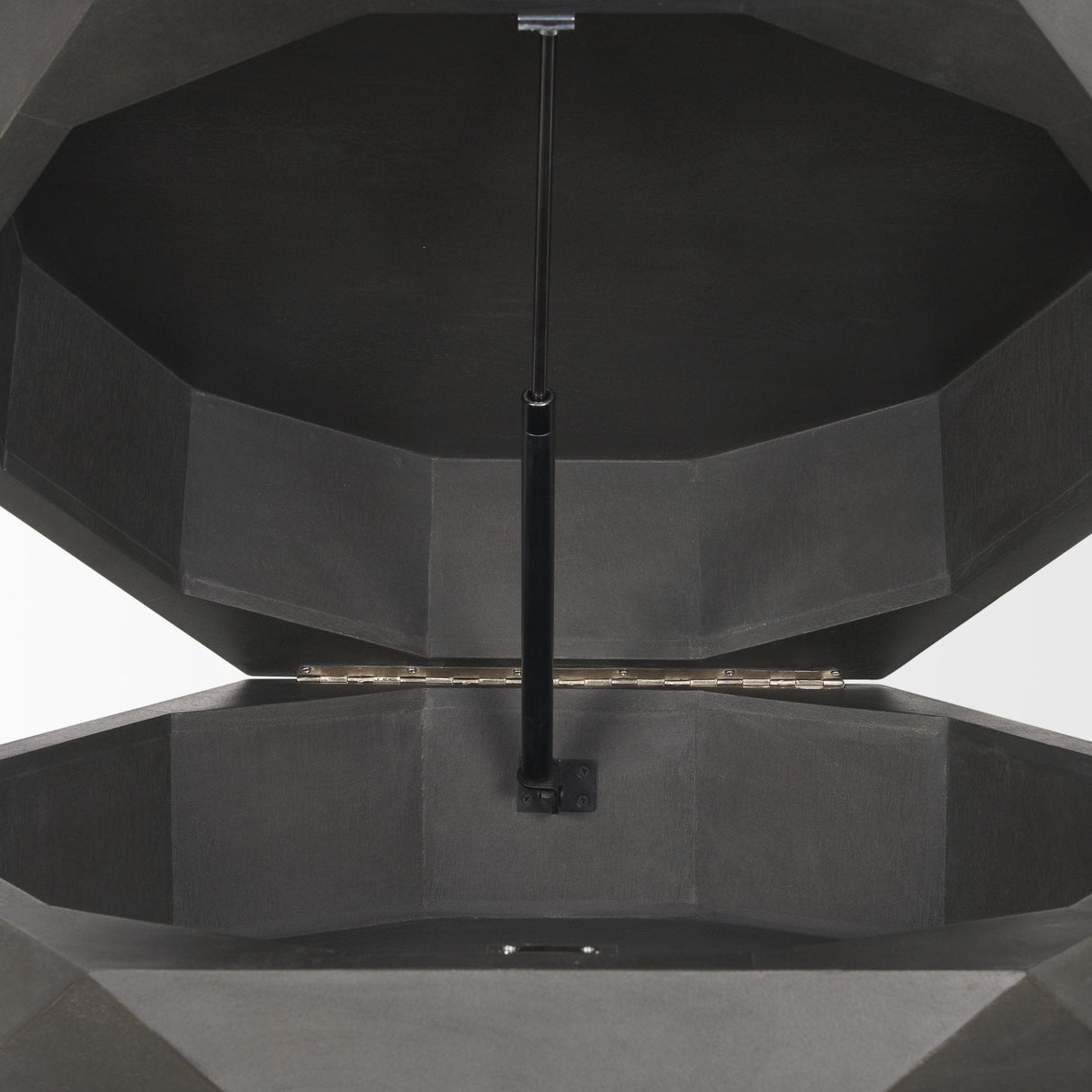 Arreto Hexagonal Hinged Solid Wood Top and Base Coffee Table by Mercana at Eve Furniture