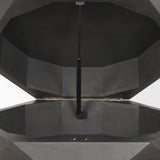 Arreto Hexagonal Hinged Solid Wood Top and Base Coffee Table by Mercana at Eve Furniture
