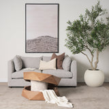 Arreto Hexagonal Hinged Solid Wood Top and Base Coffee Table by Mercana at Eve Furniture