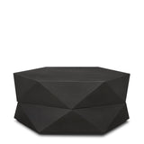 Arreto Hexagonal Hinged Solid Wood Top and Base Coffee Table by Mercana at Eve Furniture