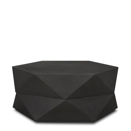 Arreto Hexagonal Hinged Solid Wood Top and Base Coffee Table by Mercana at Eve Furniture