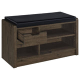 Arrington Smoked Oak Storage Bench by Coaster at Eve Furniture