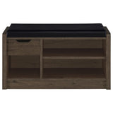 Arrington Smoked Oak Storage Bench by Coaster at Eve Furniture