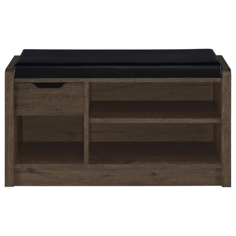 Arrington Smoked Oak Storage Bench by Coaster at Eve Furniture