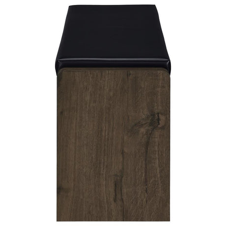 Arrington Smoked Oak Storage Bench by Coaster at Eve Furniture