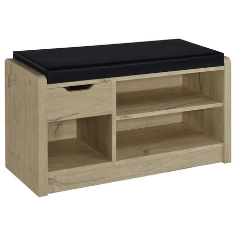 Arrington White Oak Storage Bench by Coaster at Eve Furniture
