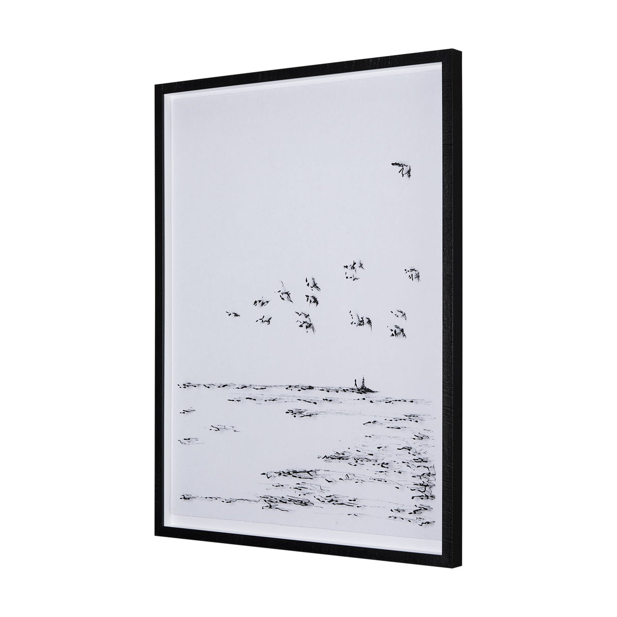 Arriving I by Mercana Studio a Hand Embellished Textured Framed Art Print Matted under Glass by Mercana at Eve Furniture