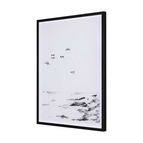 Arriving II by Mercana Studio a Hand Embellished Textured Framed Art Print Matted under Glass by Mercana at Eve Furniture