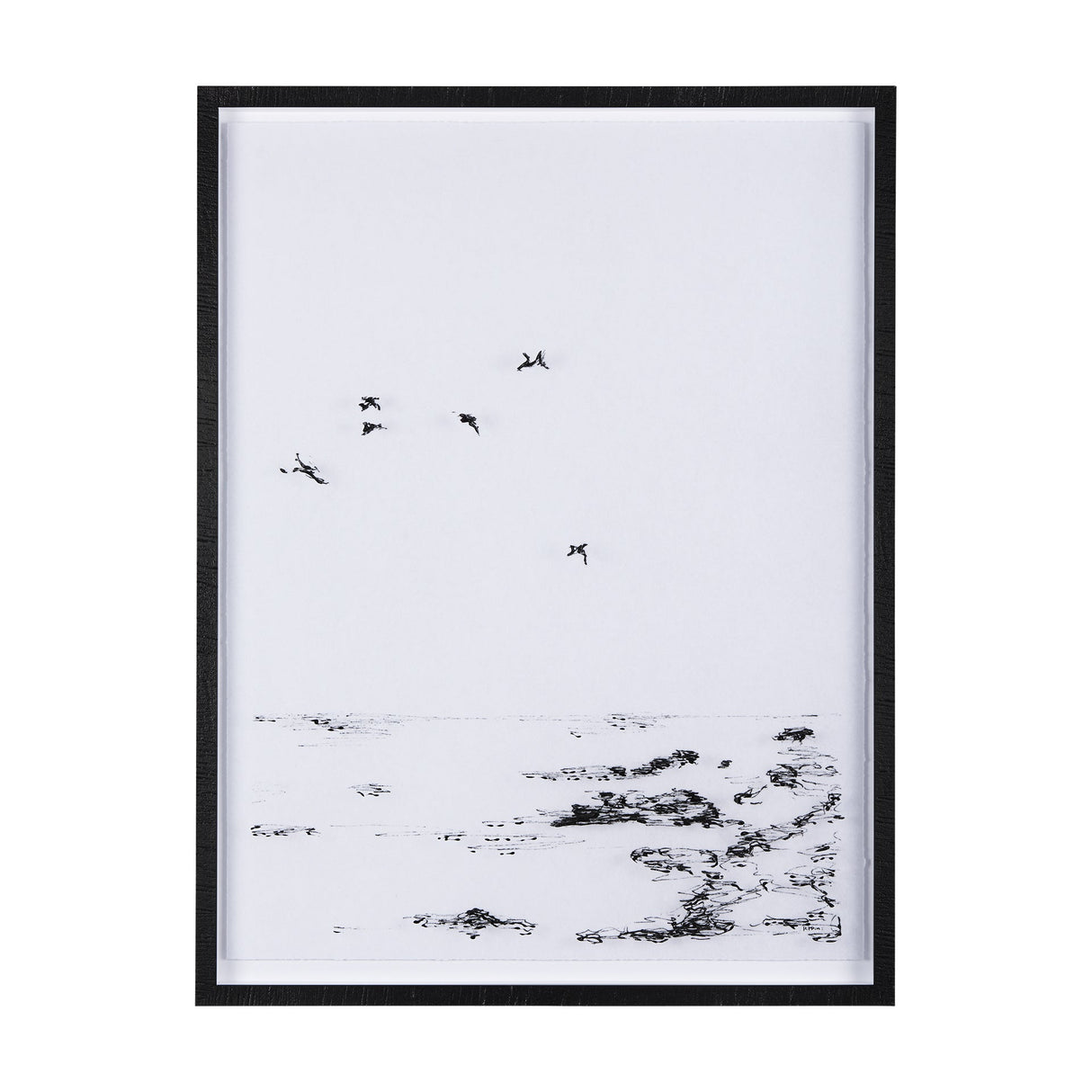 Arriving II by Mercana Studio a Hand Embellished Textured Framed Art Print Matted under Glass by Mercana at Eve Furniture