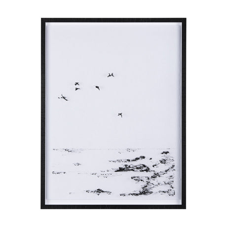 Arriving II by Mercana Studio a Hand Embellished Textured Framed Art Print Matted under Glass by Mercana at Eve Furniture