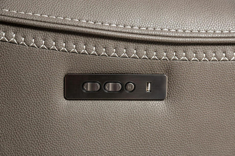 Artemia Gray Power Reclining Loveseat by Furniture of America at Eve Furniture