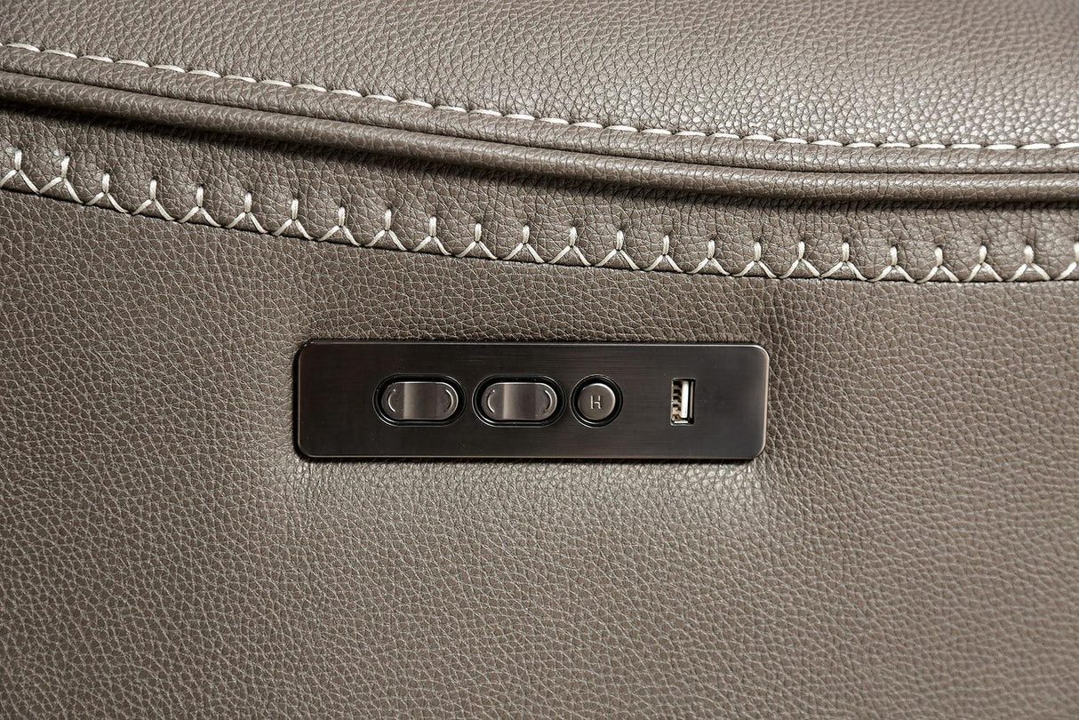 Artemia Gray Power Recliner by Furniture of America at Eve Furniture