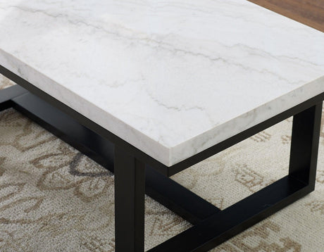 Artemis 3-Piece Marble Top Set (Cocktail & 2 End Tables) by Steve Silver at Eve Furniture