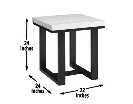 Artemis 3-Piece Marble Top Set (Cocktail & 2 End Tables) by Steve Silver at Eve Furniture