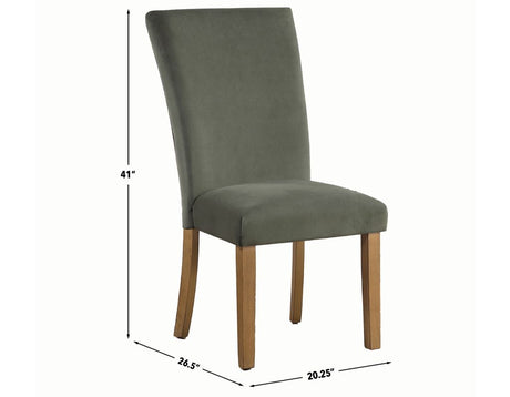Artemis 70″ Rect White Marble Table, Tan Finish w/4 Green Velvet Chairs by Steve Silver at Eve Furniture