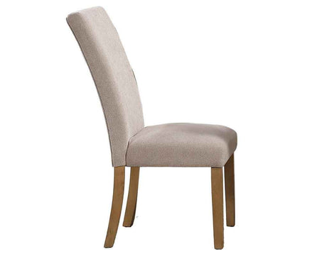 Artemis Beige Chenille Side Chair by Steve Silver at Eve Furniture