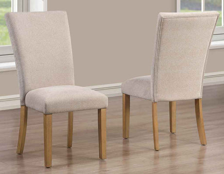 Artemis Beige Chenille Side Chair by Steve Silver at Eve Furniture