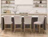 Artemis Beige Chenille Velvet 24″ Counter Stool by Steve Silver at Eve Furniture