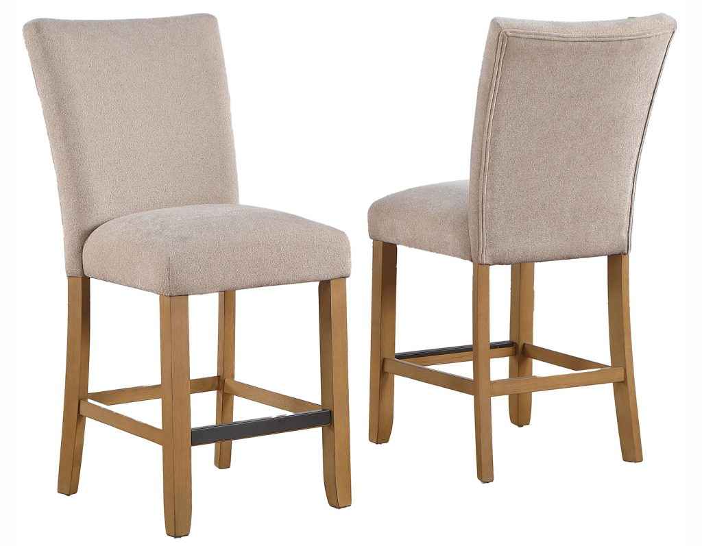 Artemis Beige Chenille Velvet 24″ Counter Stool by Steve Silver at Eve Furniture