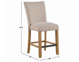 Artemis Beige Chenille Velvet 24″ Counter Stool by Steve Silver at Eve Furniture
