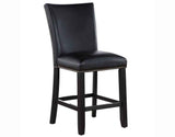 Artemis Black Vegan Leather 24″ Counter Stool by Steve Silver at Eve Furniture