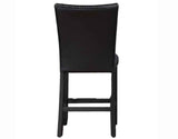 Artemis Black Vegan Leather 24″ Counter Stool by Steve Silver at Eve Furniture