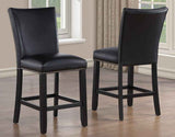 Artemis Black Vegan Leather 24″ Counter Stool by Steve Silver at Eve Furniture