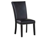 Artemis Black Vegan Leather Cover Side Chair by Steve Silver at Eve Furniture
