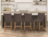 Artemis Brown Velvet 24″ Counter Stool by Steve Silver at Eve Furniture