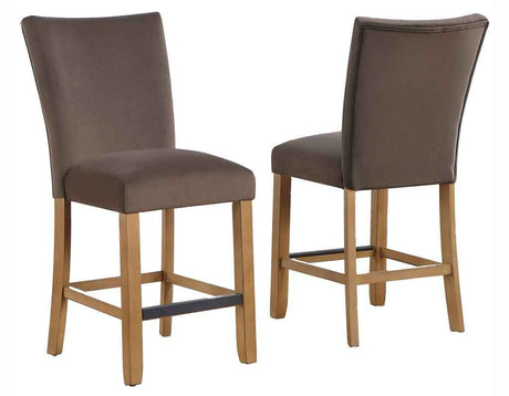 Artemis Brown Velvet 24″ Counter Stool by Steve Silver at Eve Furniture