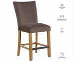 Artemis Brown Velvet 24″ Counter Stool by Steve Silver at Eve Furniture
