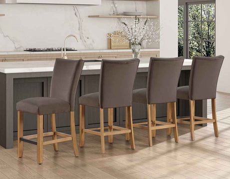 Artemis Brown Velvet 24″ Counter Stool by Steve Silver at Eve Furniture